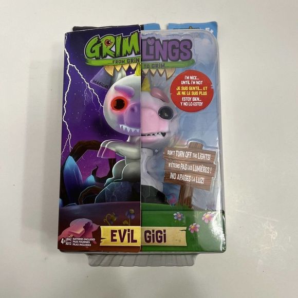 WowWee Grimlings Unicorn Evil‎ GIGI Interactive Animal Toy Fingerlings Brand New - Picture 1 of 5
